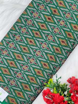 Pure silk ikkat fabric/