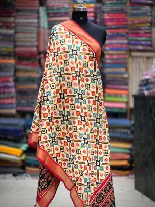 Pure silk patola duppata/ 