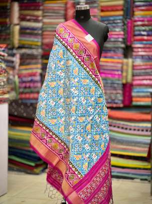 Pure silk patola duppata/