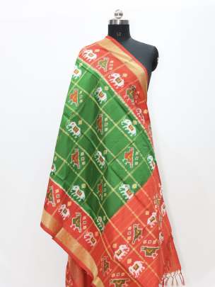 Pure silk patola duppata/