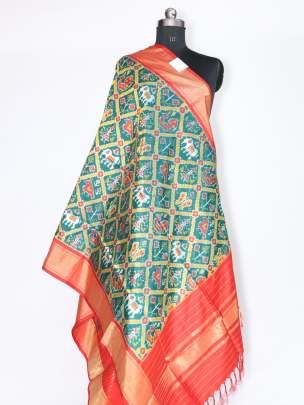 Pure silk patola duppata/ Duppatas & Stoles