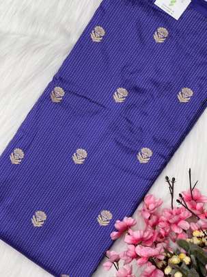 Pure silk with golden zari butti & lining/ Pure Banarasi fabrics