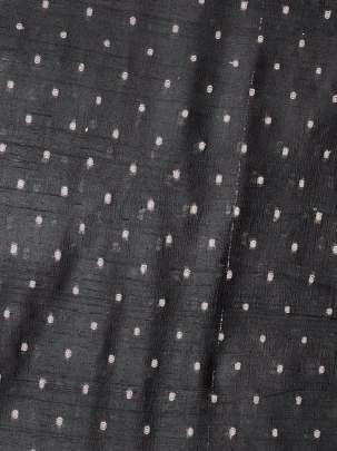 Raw Silk Banarasi Black/ Pure Banarasi fabrics