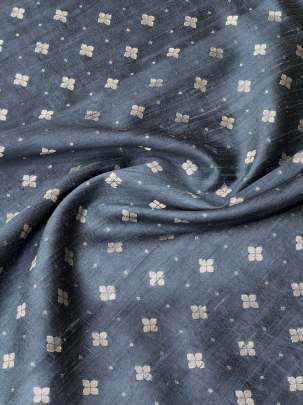 Raw Silk Banarasi Grey/