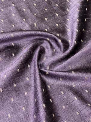 Raw Silk Banarasi Greyish Purple/ Pure Banarasi fabrics