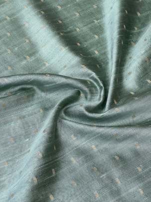 Raw Silk Banarasi Light Pastel PIsta Green/ Pure Banarasi fabrics