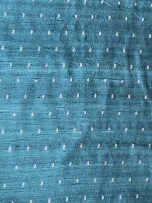 Raw Silk Banarasi Light Pastel Peacock Blue/ Pure Banarasi fabrics