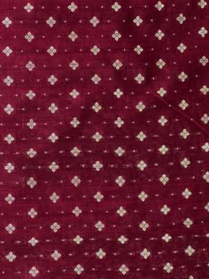 Raw Silk Banarasi Maroon/ Pure Banarasi fabrics