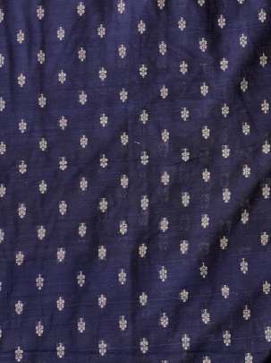 Raw Silk Banarasi Navy Blue/ Pure Banarasi fabrics