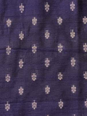 Raw Silk Banarasi Navy Blue/ Pure Banarasi fabrics