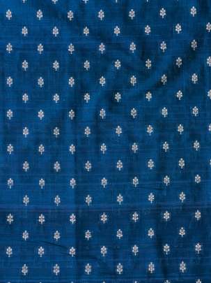 Raw Silk Banarasi Peacock Blue/ Pure Banarasi fabrics