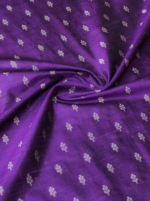 Raw Silk Banarasi Purple/