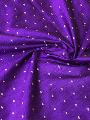 Raw Silk Banarasi Purple/ 