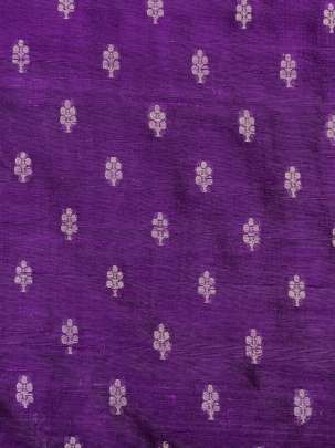 Raw Silk Banarasi Purple/ Pure Banarasi fabrics