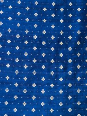 Raw Silk Banarasi Yale Blue/ Pure Banarasi fabrics