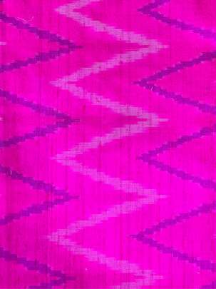 Raw Silk Ikkat Hot Pink/ Ikkat silk