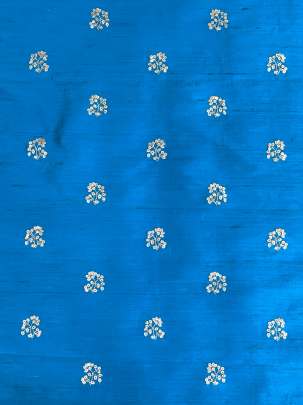 Raw Silk Water Gold Banarasi work Sky Blue/ Pure Banarasi fabrics