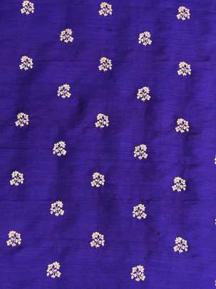 Raw Silk Water Gold Banarasi work Ink Blue/ Pure Banarasi fabrics