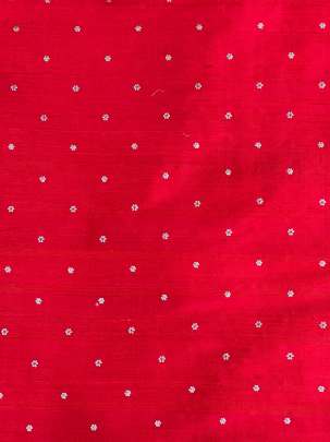 Raw Silk Water Gold Banarasi work Red/ Pure Banarasi fabrics