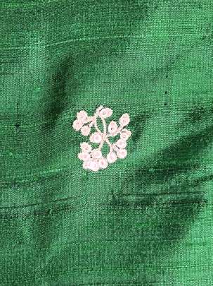 Raw Silk Water Gold Banarasi work Green/ Pure Banarasi fabrics