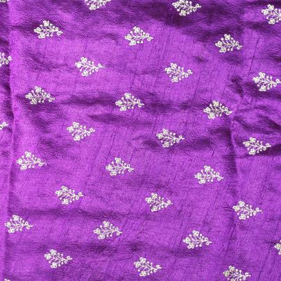 Raw silk with golden butta work fabric/ Banarasi Work