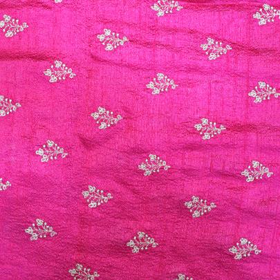 Raw silk with golden butta work fabric/ Banarasi Work