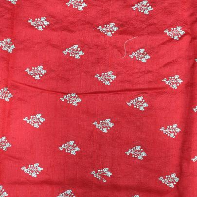 Raw silk with golden butta work fabric/ Banarasi Work