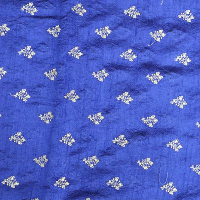 Raw silk with golden butta work fabric/ Banarasi Work