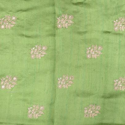 Raw silk with golden butta work fabric/ Banarasi Work