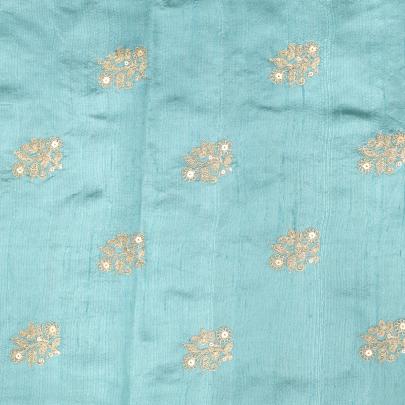 Raw silk with golden butta work fabric/ Banarasi Work