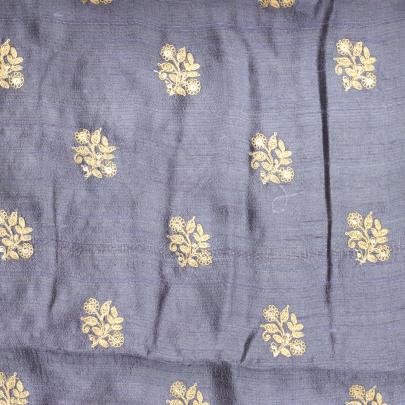 Raw silk with golden butta work fabric/ Banarasi Work