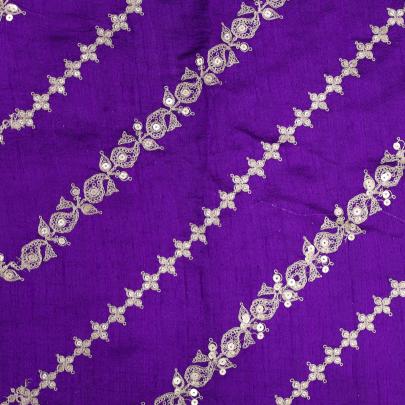 Raw silk with golden work fabric/ Banarasi Work