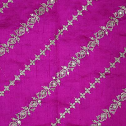 Raw silk with golden work fabric/ Banarasi Work