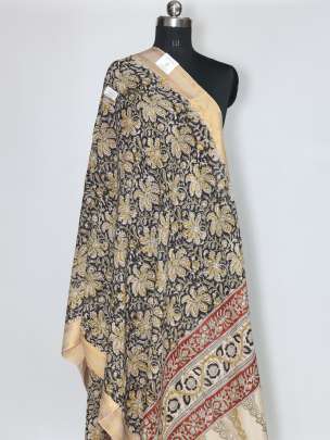 Silk kalamkari duppata/