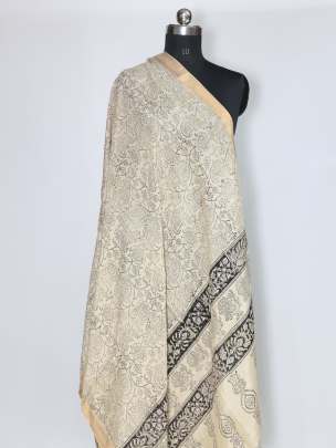 Silk kalamkari duppata/ 