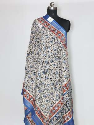 Silk kalamkari duppata/ 