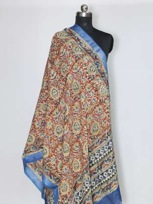 Silk kalamkari duppata/ 