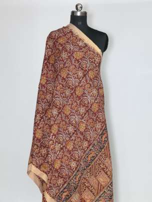 Silk kalamkari duppata/ Traditional duppatas & stoles