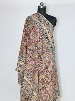 Silk kalamkari duppata/ 