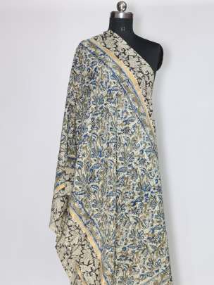 Silk kalamkari duppata/