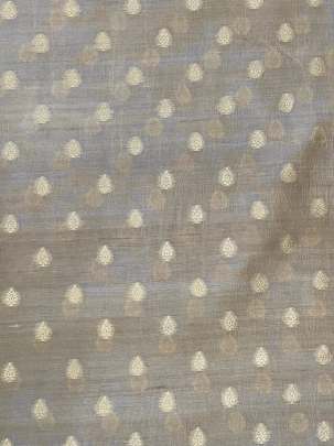 Soft Jute Silk With Golden Banarasi Butti Skin/ Pure Banarasi fabrics