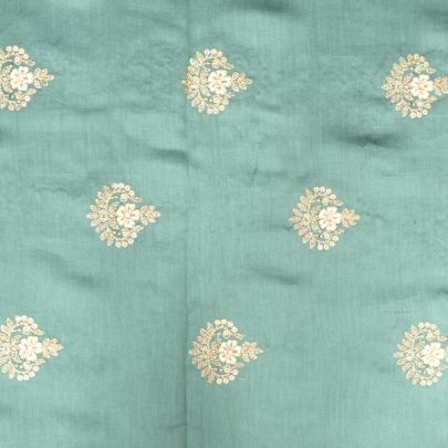 Span silk with golden work fabric/ Banarasi Work