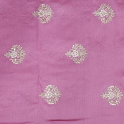 Span silk with golden work fabric/ Banarasi Work