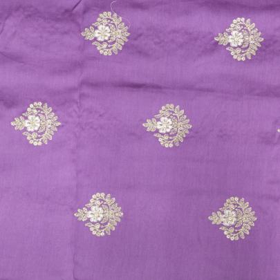 Span silk with golden work fabric/ Banarasi Work