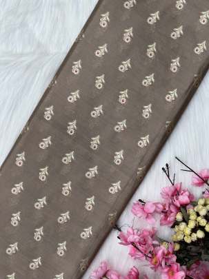 Span silk wth golden zari minakari butti/ Pure Banarasi fabrics