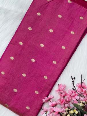 Tissue with golden zari butti/ Banarasi Fabrics